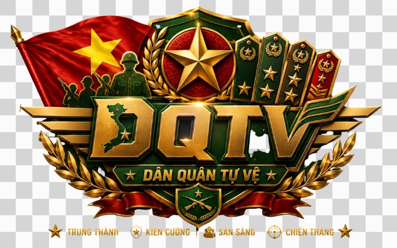 Logo DQTV kết hợp quân hàm – cấp bậc
