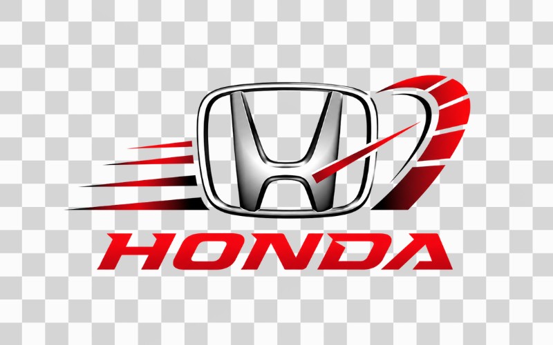 Logo Honda kết hợp biểu tượng tốc độ – thể thao
