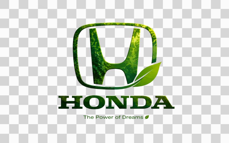 Logo Honda kết hợp nền thiên nhiên – môi trường