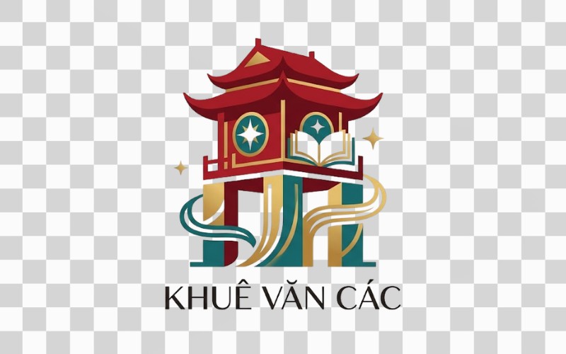 Logo Khuê Văn Các cách điệu sáng tạo