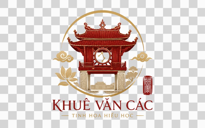 Logo Khuê Văn Các kết hợp yếu tố văn hóa Việt Nam