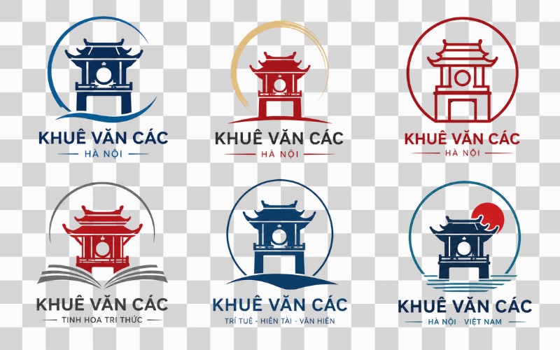 Logo Khuê Văn Các phong cách hiện đại