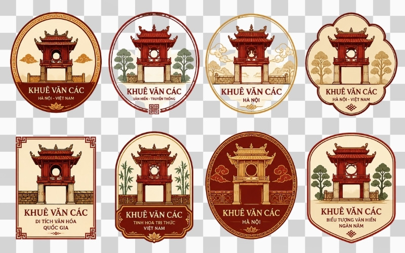 Logo Khuê Văn Các phong cách truyền thống