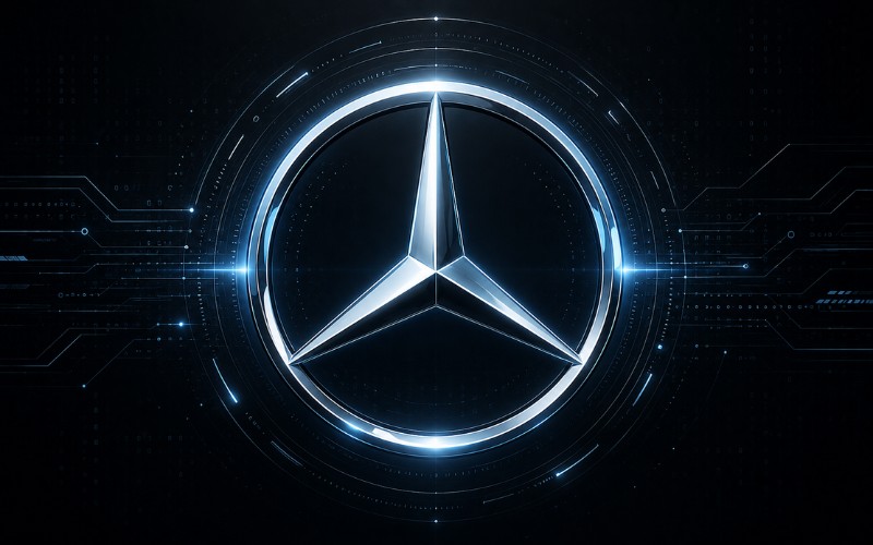 Logo Mercedes Benz phong cách công nghệ