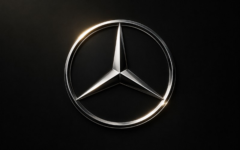 Logo Mercedes Benz phong cách sang trọng