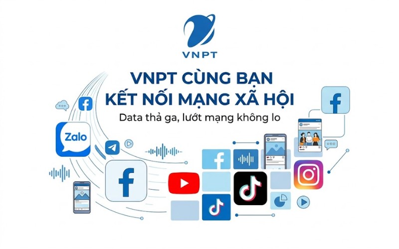Logo VNPT PNG + mạng xã hội