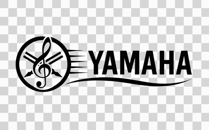 Logo Yamaha dạng biểu tượng âm nhạc