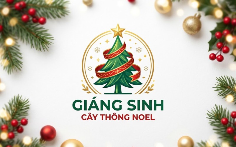 Logo cây thông Noel