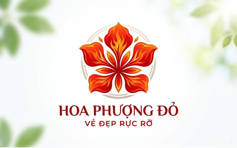 Logo hoa phượng đỏ