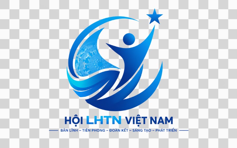 Logo hội LHTN cách điệu sáng tạo