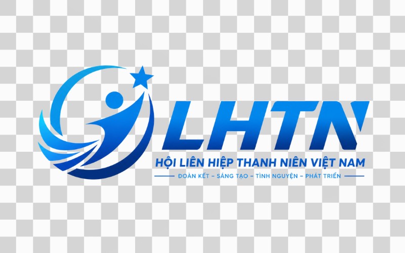 Logo hội LHTN kết hợp chữ