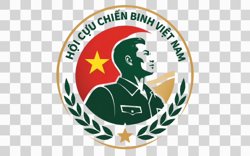 Logo hội cựu chiến binh phong cách hiện đại