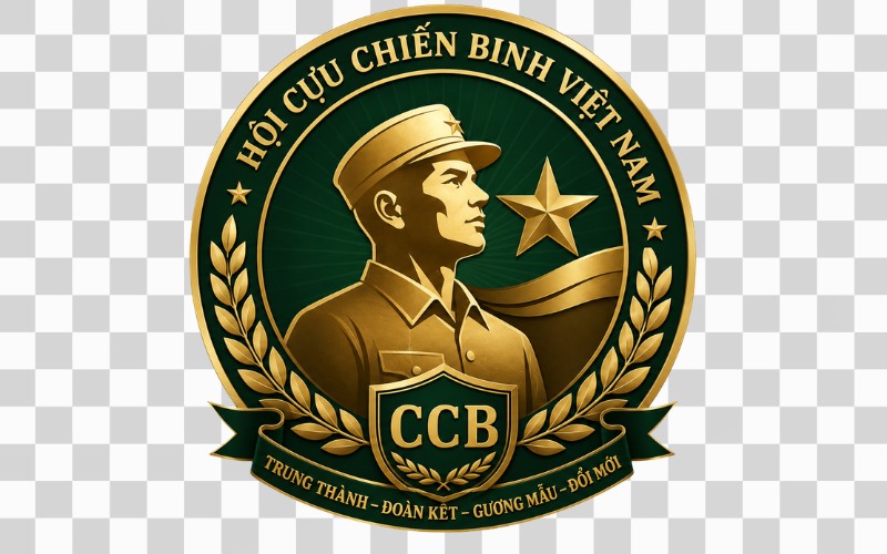Logo hội cựu chiến binh sang trọng, trang nghiêm