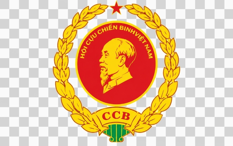 Logo hội cựu chiến binh vector chuẩn truyền thống