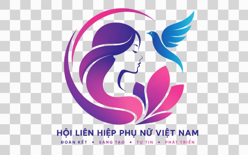 Logo hội phụ nữ phong cách hiện đại