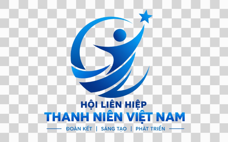 Logo hội thanh niên kết hợp biểu tượng con người