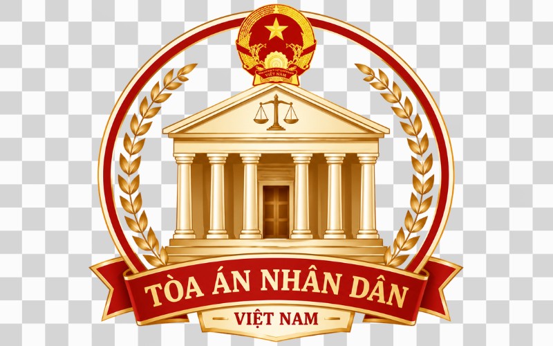 Logo tòa án dạng biểu tượng kiến trúc