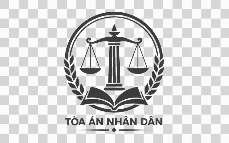 Logo tòa án dạng đơn sắc