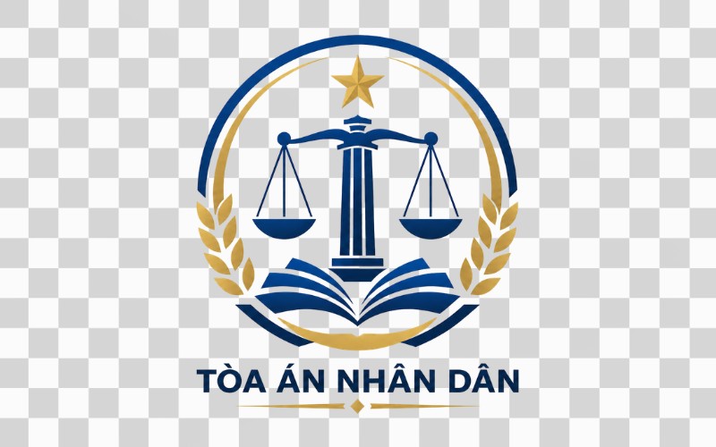 Logo tòa án phong cách hiện đại