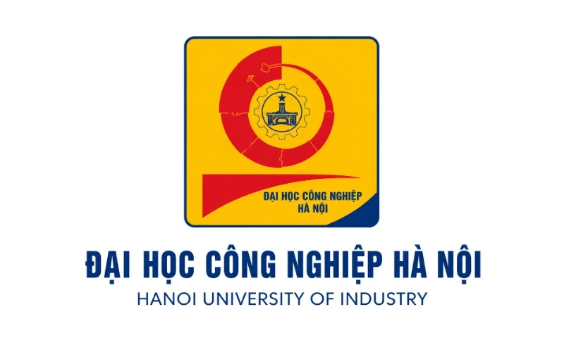 Logo trường Đại học Công nghiệp Hà Nội nền trắng