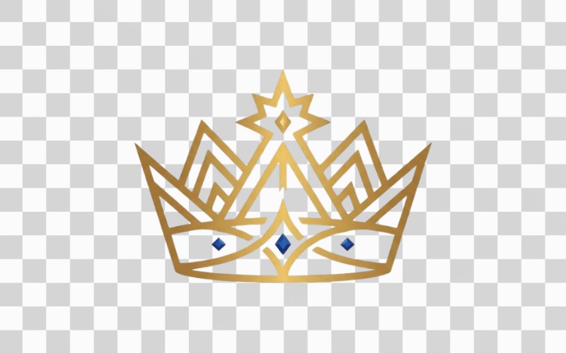 Logo vương miện vector hiện đại