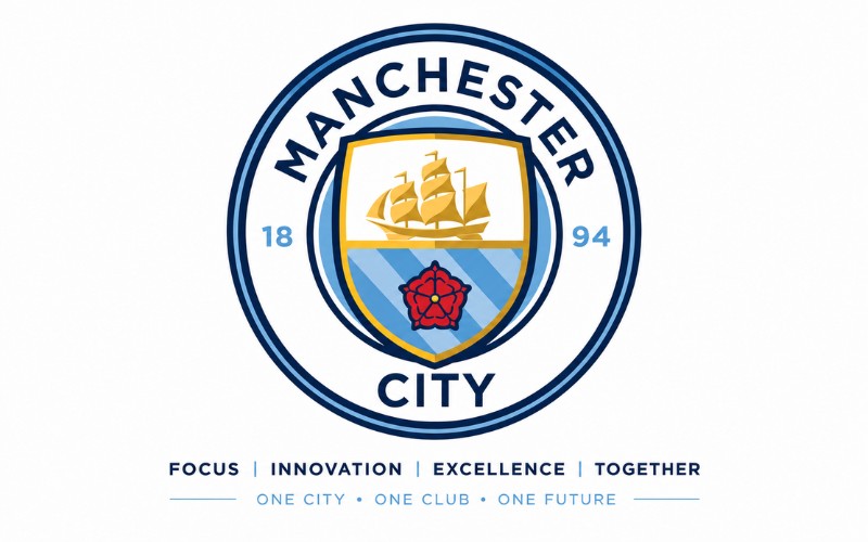 Manchester City logo dành cho doanh nghiệp & in ấn