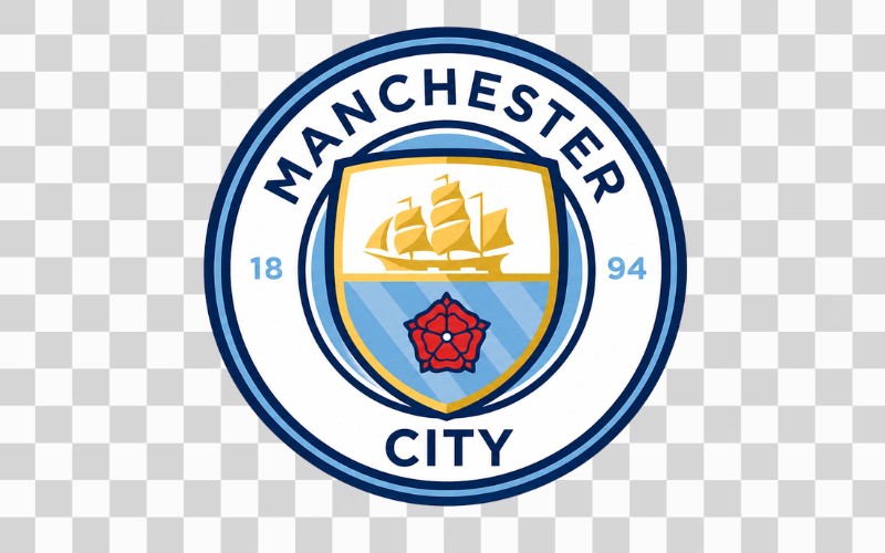 Manchester City logo phong cách hiện đại