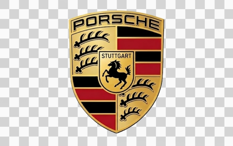 Porsche logo vector nền trong suốt