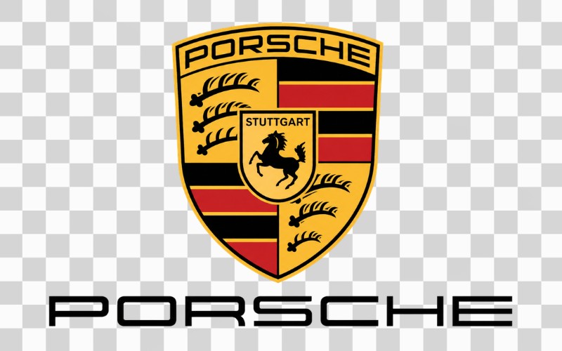 Porsche logo vector phong cách thể thao