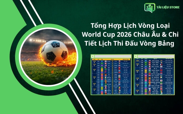 Tổng Hợp Lịch Vòng Loại World Cup 2026 Châu Âu