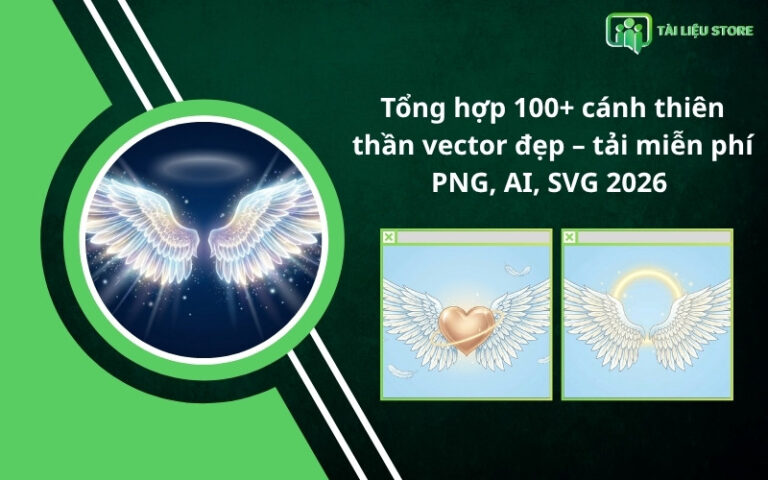 Tổng hợp 100+ cánh thiên thần vector đẹp