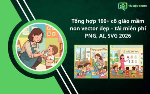 Tổng hợp 100+ cô giáo mầm non vector đẹp