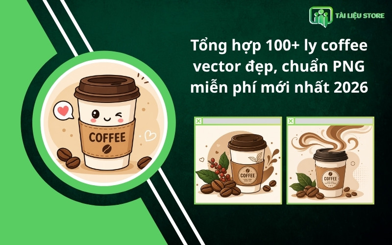 Tổng hợp 100+ ly coffee vector đẹp