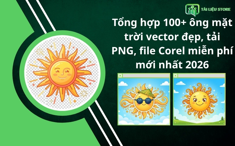 Tổng hợp 100+ ông mặt trời vector đẹp