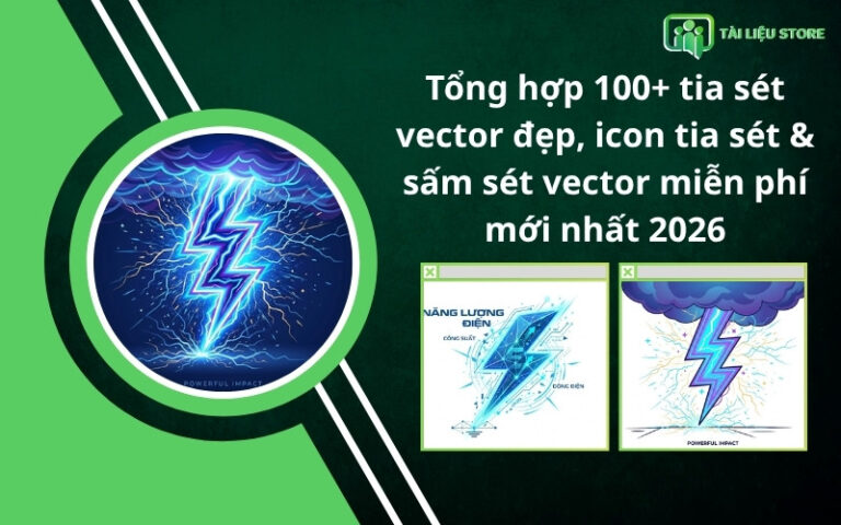 Tổng hợp 100+ tia sét vector đẹp, icon tia sét & sấm sét vector