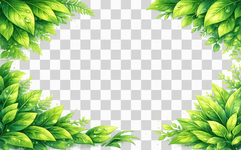 Vector lá cây 3D sáng tạo