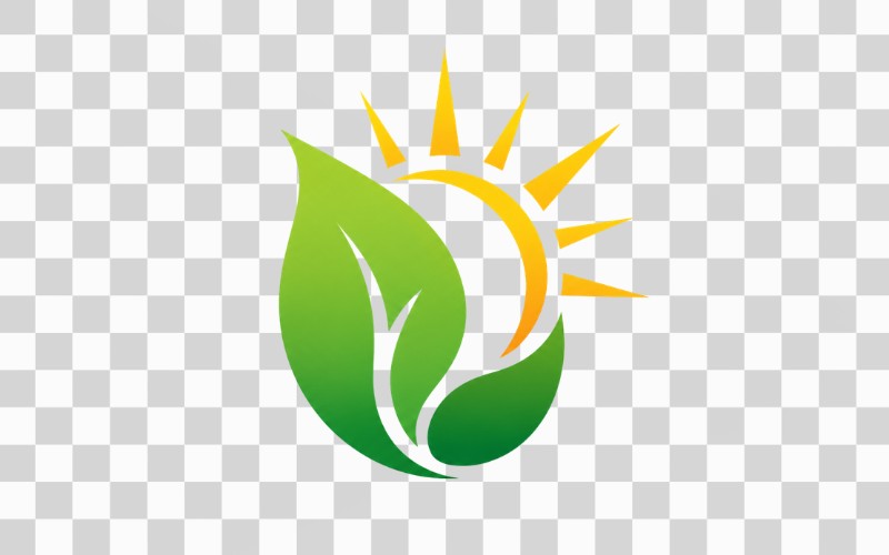 Vector lá cây kết hợp ánh sáng