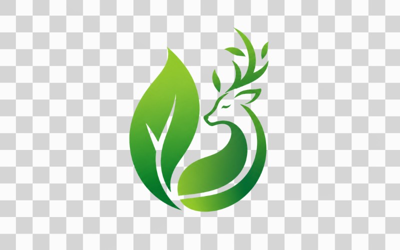 Vector lá cây kết hợp động vật