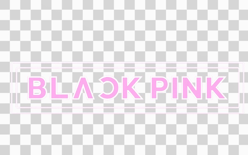 Blackpink logo hiệu ứng neon nổi bật