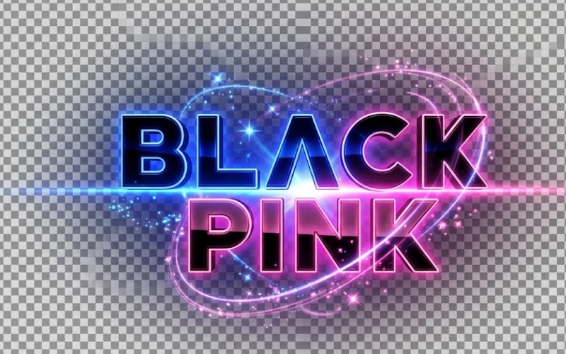 Blackpink logo kết hợp ánh sáng & hiệu ứng