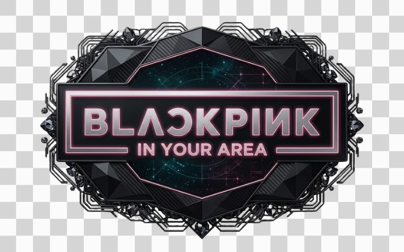 Blackpink logo kết hợp concept dark mode hiện đại