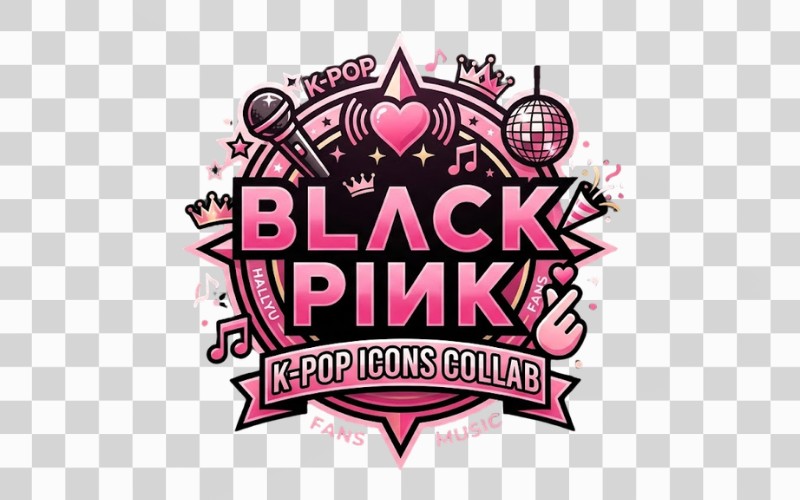 Blackpink logo kết hợp icon Kpop