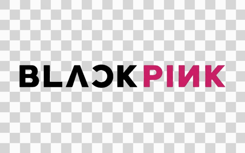 Blackpink logo màu hồng – đen đặc trưng