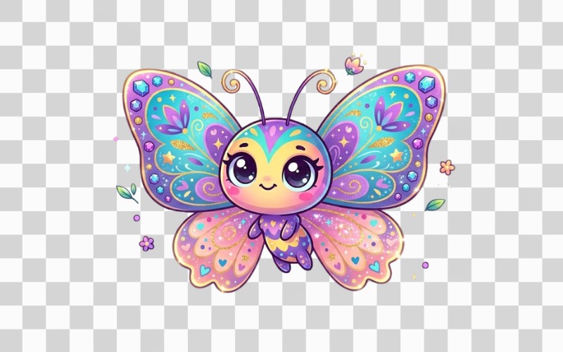 Bướm vector chibi độc đáo