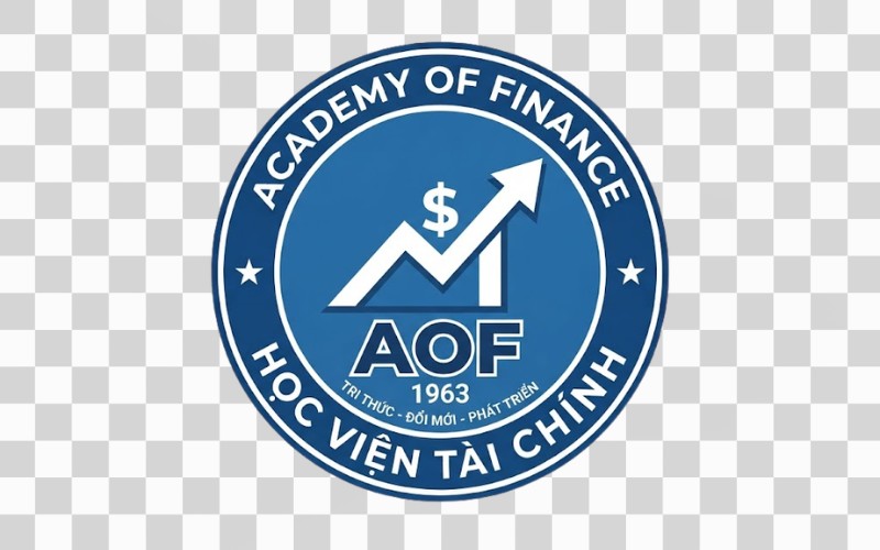 Logo AOF kết hợp biểu đồ tài chính