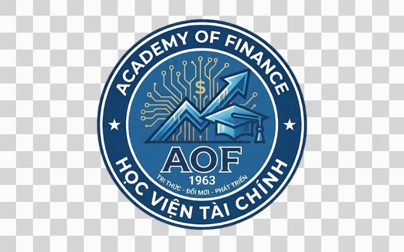 Logo AOF kết hợp mũ tốt nghiệp