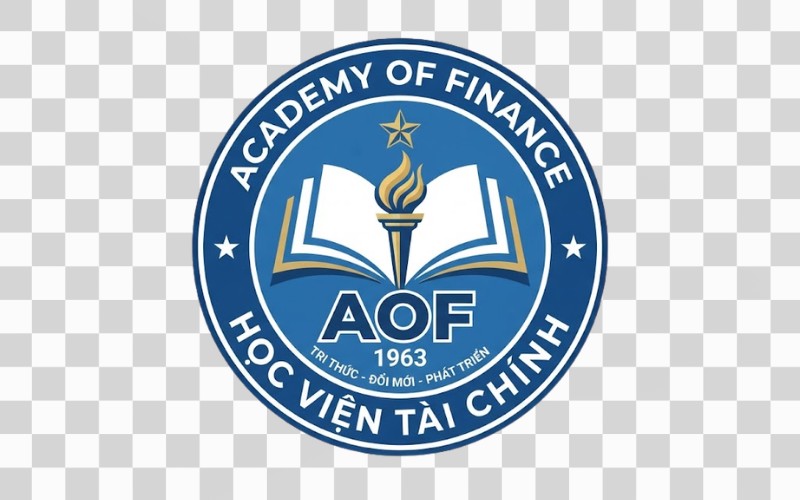 Logo AOF kết hợp sách vở, tri thức