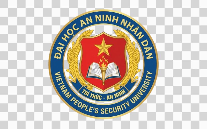 Logo Đại học An ninh nhân dân kết hợp yếu tố giáo dục – tri thức