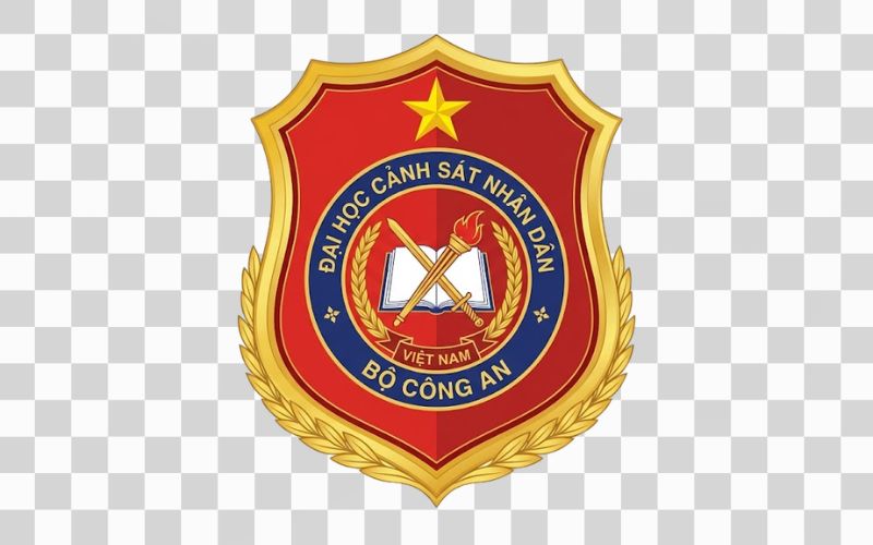 Logo Đại học Cảnh sát nhân dân kết hợp khiên