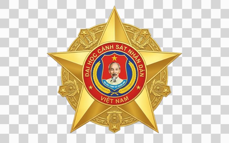 Logo Đại học Cảnh sát nhân dân kết hợp ngôi sao